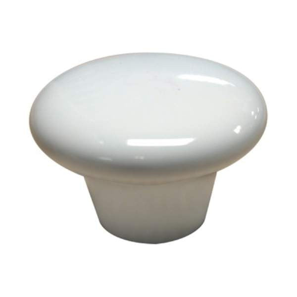 Richelieu BP600630: 1-3/8" Cherbourg Ceramic Cabinet Knob - White