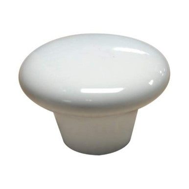 Richelieu BP600630: 1-3/8" Cherbourg Ceramic Cabinet Knob - White