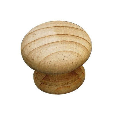 Richelieu BP703085: 1-3/16" Bourgogne Cabinet Knob - Unfinished Pine