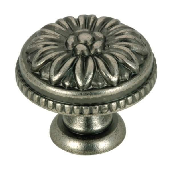 Richelieu BP04330142: 1-3/16" Louis XV Cabinet Knob - Pewter
