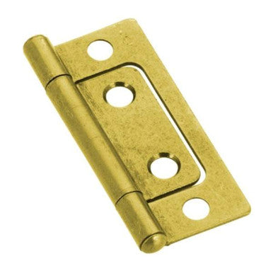 Richelieu BP2050130: 2" Non-Mortise Bifold Cabinet Hinge (pair) - Brass