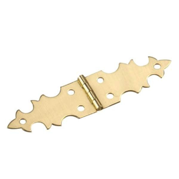 Richelieu 585SBR: 2-3/4" Ornamental Butt Hinge - Bright Brass