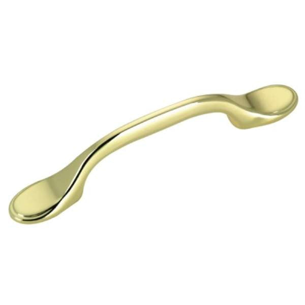 Richelieu BP30710130: 3" cc Traditional Cabinet Pull - Polished Brass
