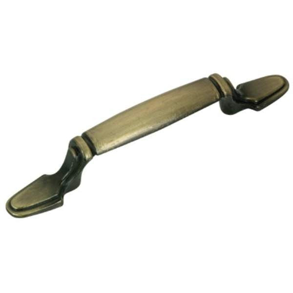 Richelieu BP30740AE: 3" cc Marseille Cabinet Pull - Antique English