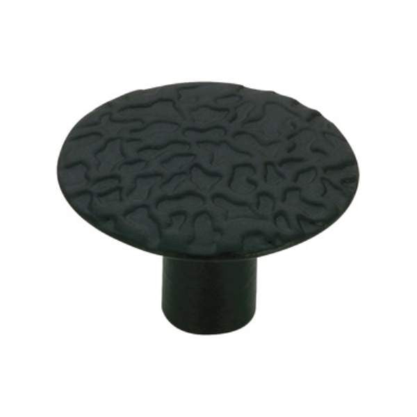 Richelieu BP205690: 1-1/16" Rustic Cabinet Knob - Black
