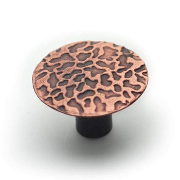 Richelieu BP2056M41: 1-1/16" Rustic Cabinet Knob - Antique Copper