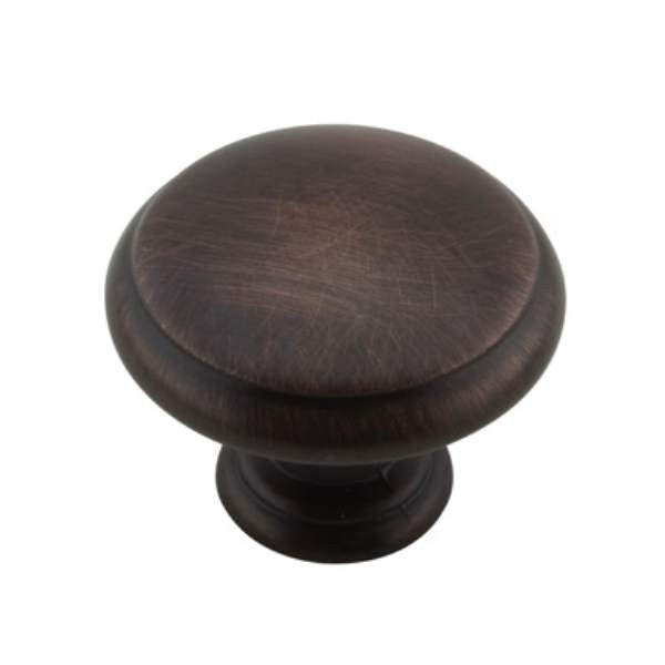Richelieu BP80930BORB: 30mm Esterel Cabinet Knob - Brushed Oil Rubbed Bronze
