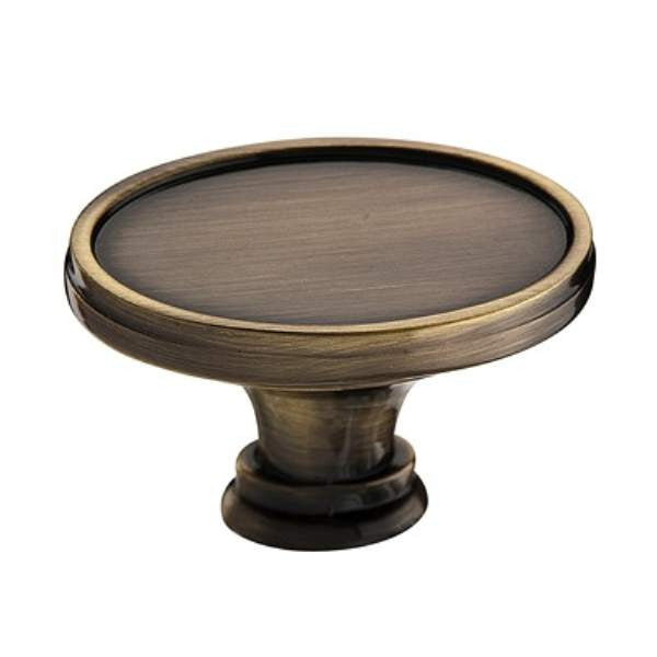 Richelieu BP80239AE: 39mm Mascouche Cabinet Knob - Antique English