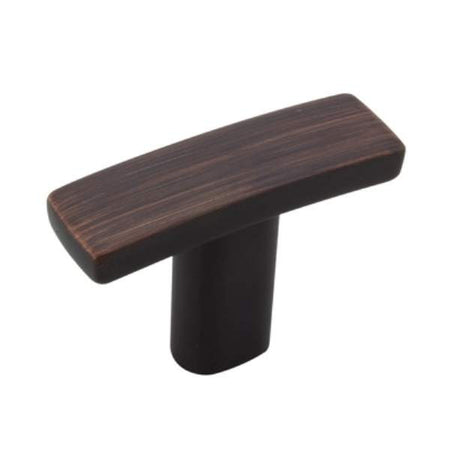 Richelieu BP65038BORB: 1-1/2" Padova T-Bar Cabinet Knob - Brushed Oil Rubbed Bronze