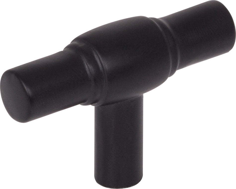 Jeffrey Alexander 885L-MB: 2" Hayworth T-Bar Cabinet Knob - Matte Black