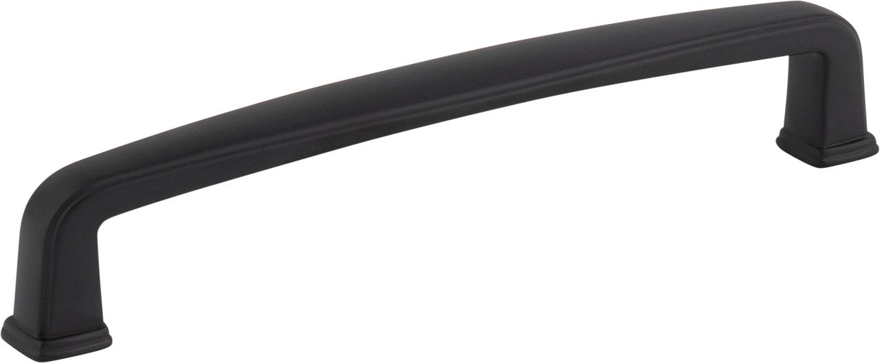 Jeffrey Alexander 1092-128MB: 128mm cc Milan 1 Cabinet Pull - Matte Black