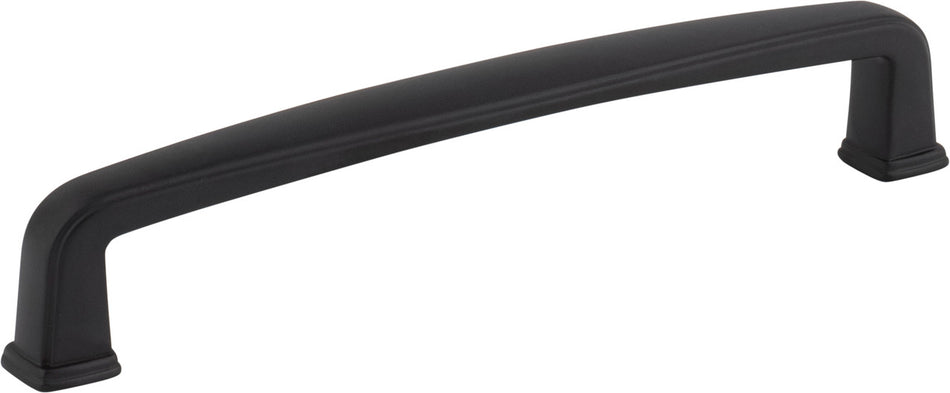 Jeffrey Alexander 1092-128MB: 128mm cc Milan 1 Cabinet Pull - Matte Black