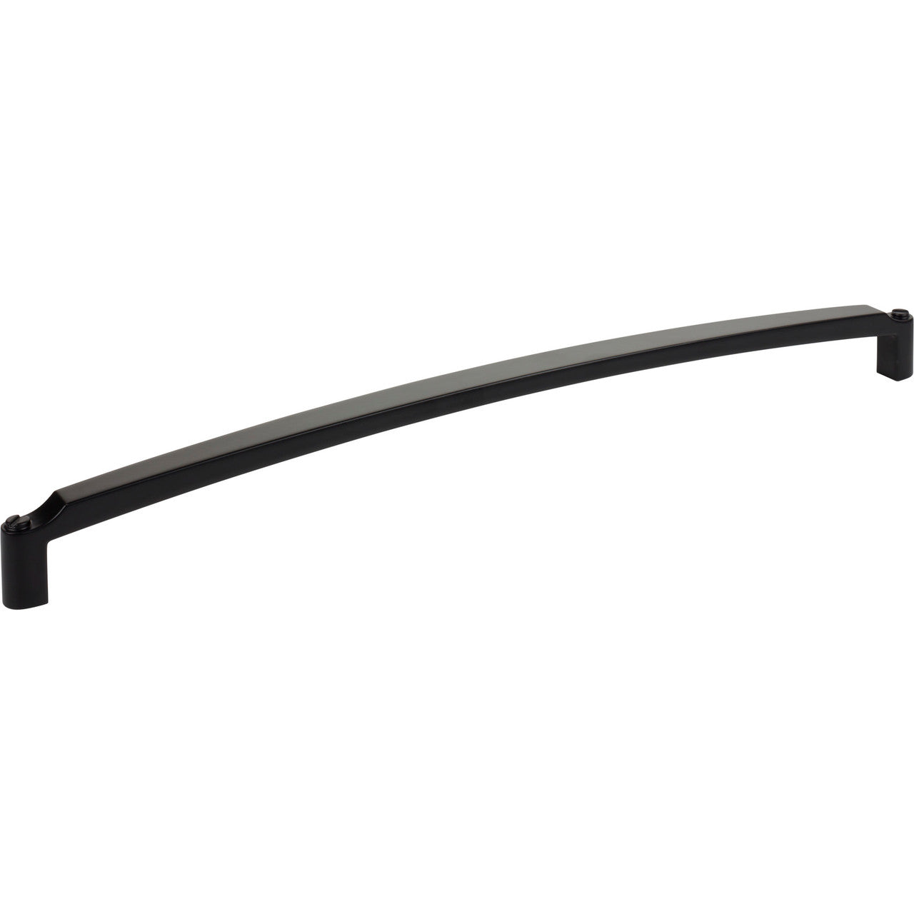 Top Knobs TK3178BLK: 18" cc Haddonfield D-Handle Cabinet Pull - Flat Black