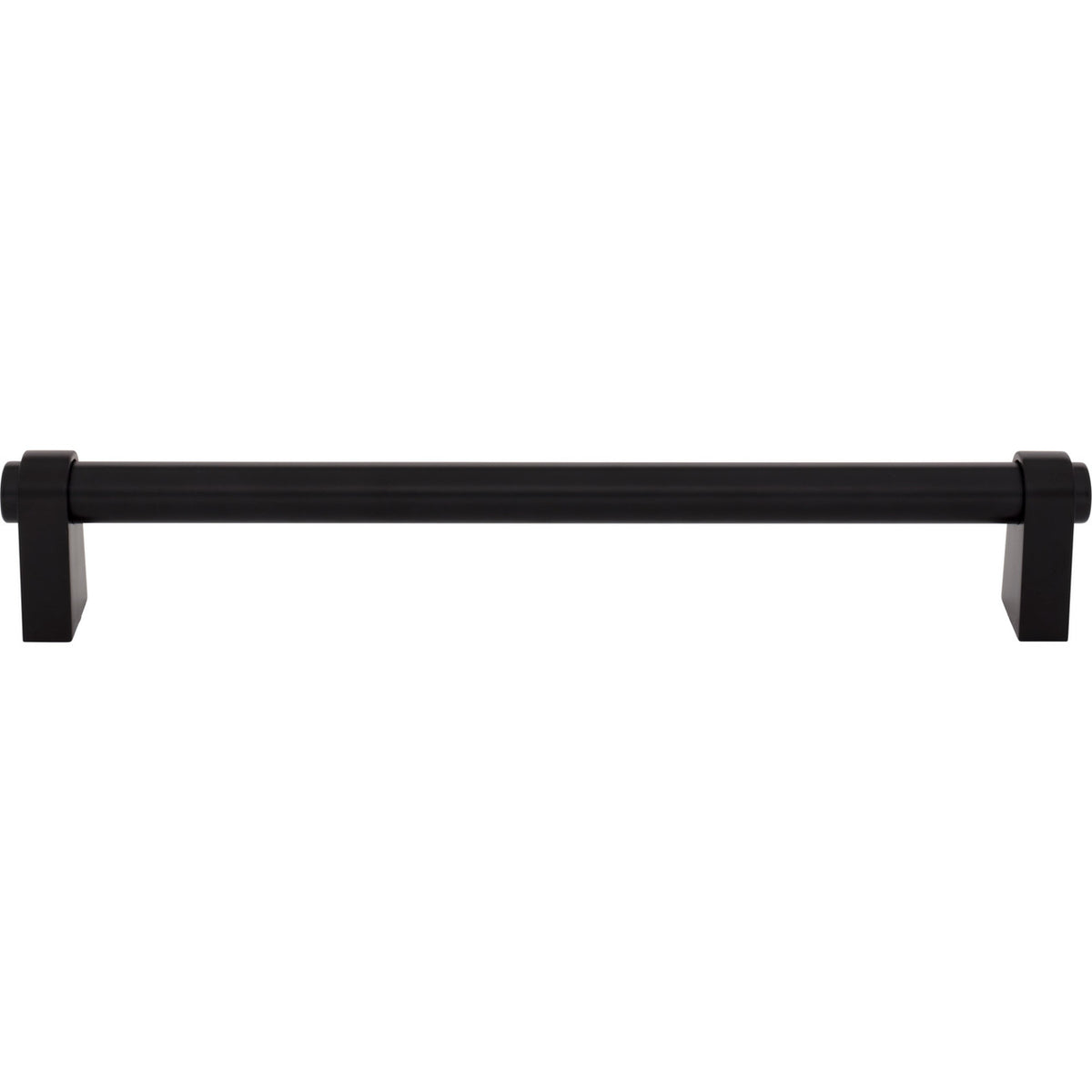Top Knobs TK3216BLK: 12" cc Lawrence Appliance Pull - Flat Black