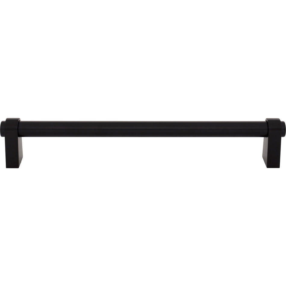 Top Knobs TK3216BLK: 12" cc Lawrence Appliance Pull - Flat Black