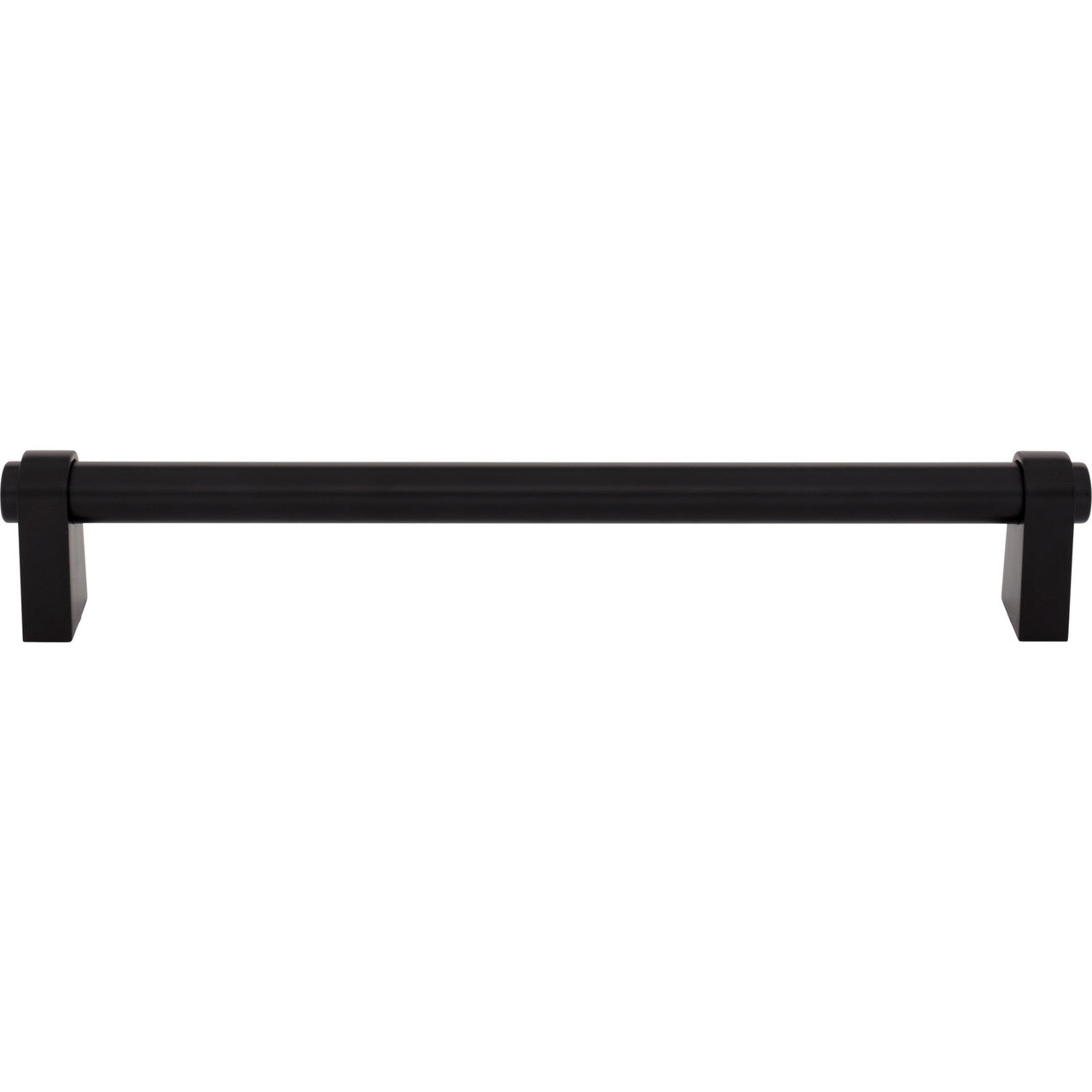 Top Knobs TK3217BLK: 18" cc Lawrence Appliance Pull - Flat Black