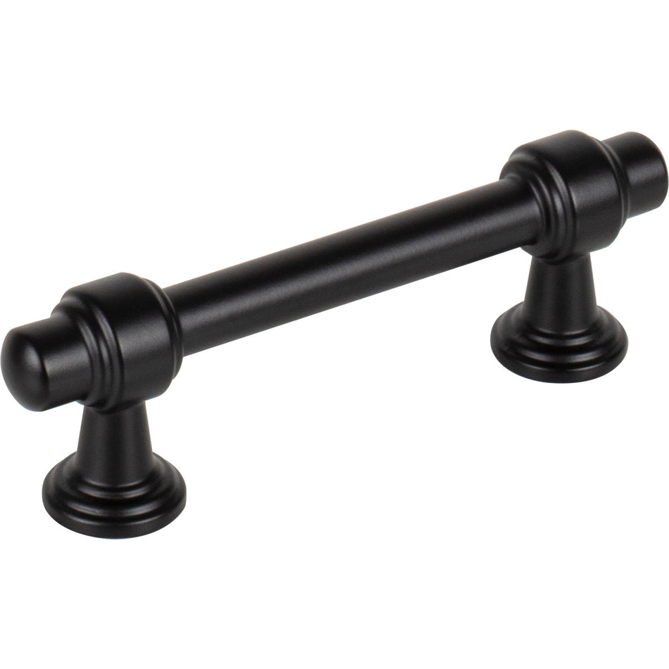 Atlas 314-BL: 3" cc Bronte Bit Cabinet Pull - Matte Black