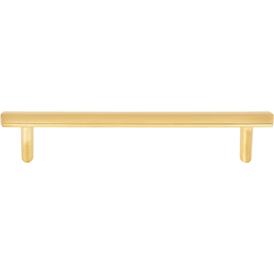 Elements 641-128BG: 128mm cc William Bar Cabinet Pull - Brushed Gold