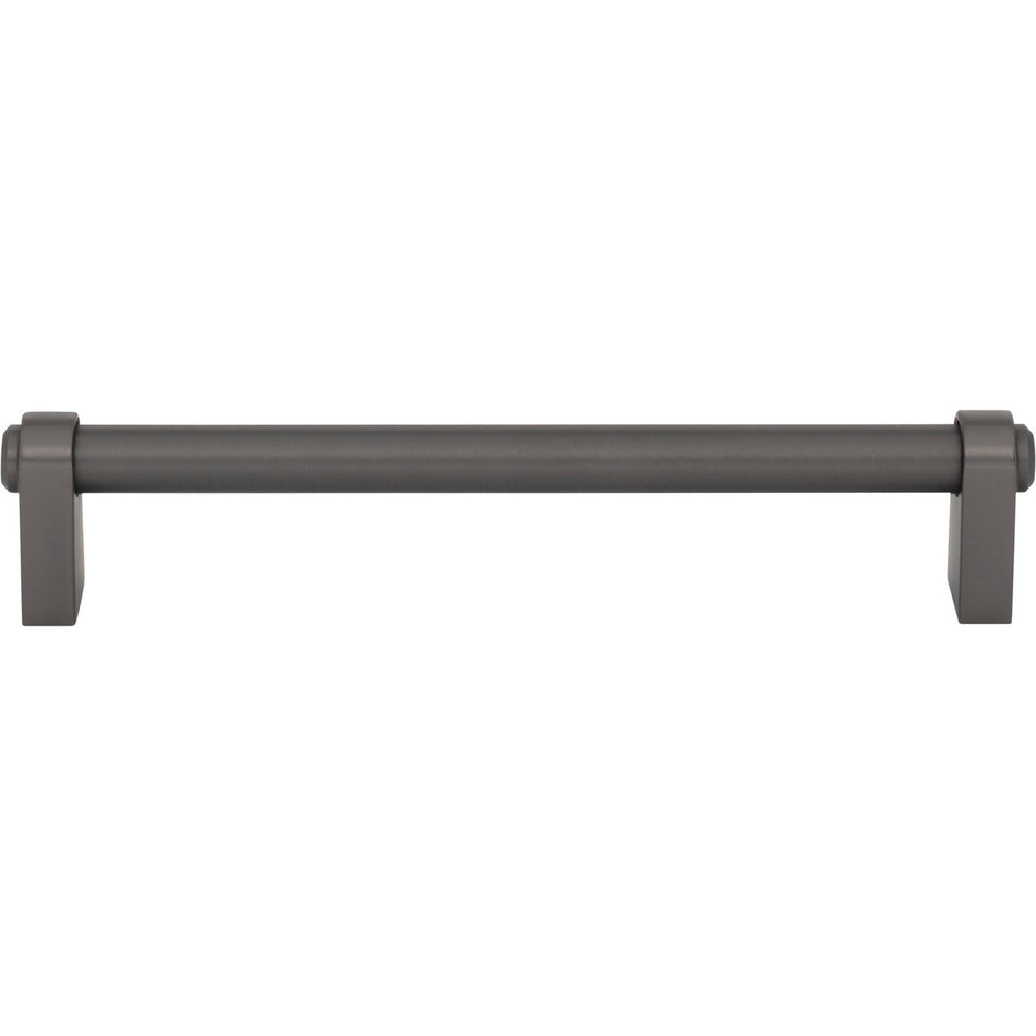 Top Knobs TK3212AG: 6-5/16" cc Lawrence Cabinet Pull - Ash Gray