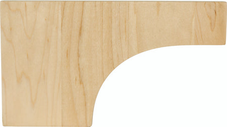 Hardware Resources PFCOV-WB: Cove Pedestal Foot - White Birch