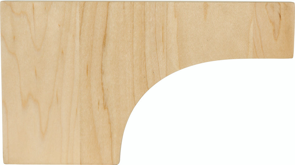 Hardware Resources PFCOV-WB: Cove Pedestal Foot - White Birch