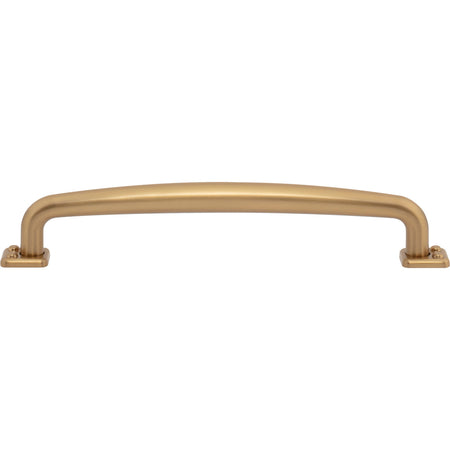 Atlas A543-WB: 6-5/16" cc Benning D-Handle Cabinet Pull - Warm Brass