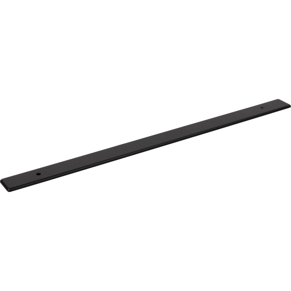 Top Knobs TK3286BLK: 1" Radcliffe  Backplate - Flat Black