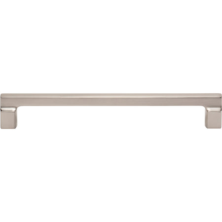Atlas A525-BRN: 192mm cc Reeves Square Bar Cabinet Pull - Brushed Nickel