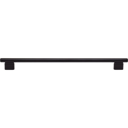 Atlas A517-BL: 12" cc Holloway Round Bar  Appliance Pull - Matte Black
