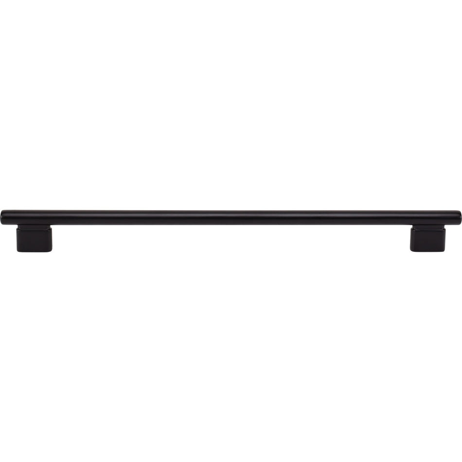Atlas A517-BL: 12" cc Holloway Round Bar  Appliance Pull - Matte Black