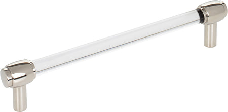 Jeffrey Alexander 775-160NI : 160mm cc Carmen Bar Cabinet Pull - Polished Nickel