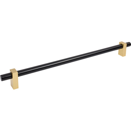Jeffrey Alexander 478-18MBBG: 18" cc Larkin Appliance Pull - Brushed Gold/Matte Black
