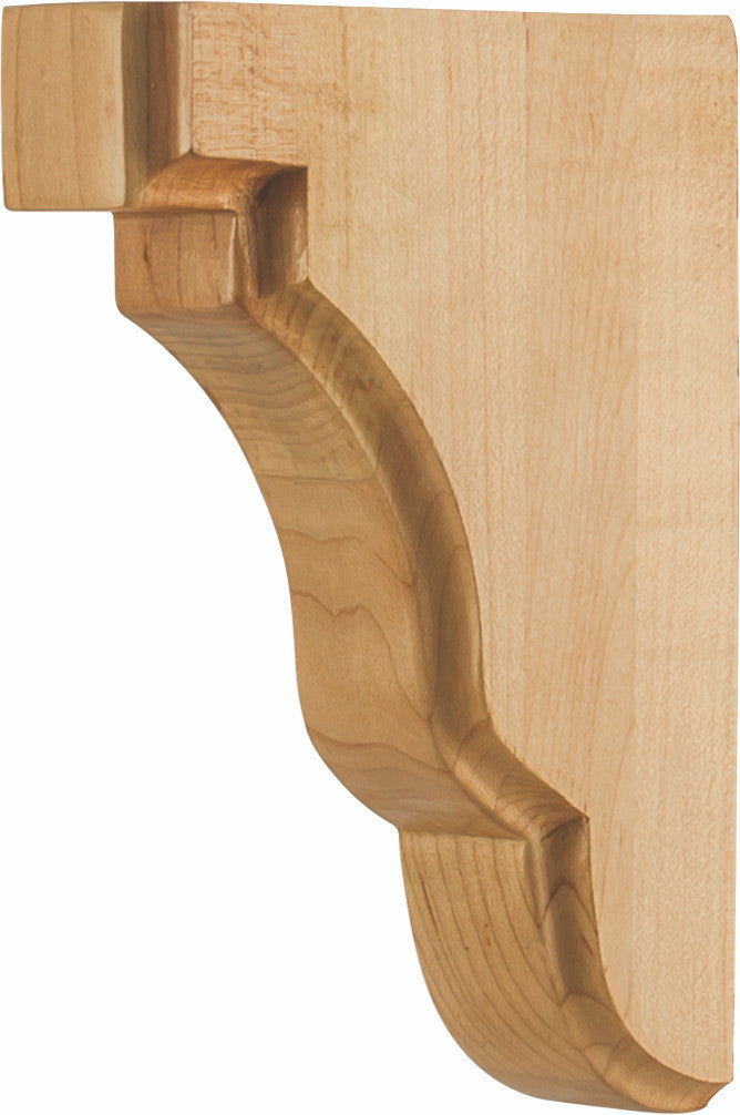Hardware Resources CORSQ-1MP: Square Edge Corbel - Hard Maple
