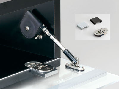 Sugatsune SDH-G: 40mm Drop Hinge for Glass Door - Polished Nickel