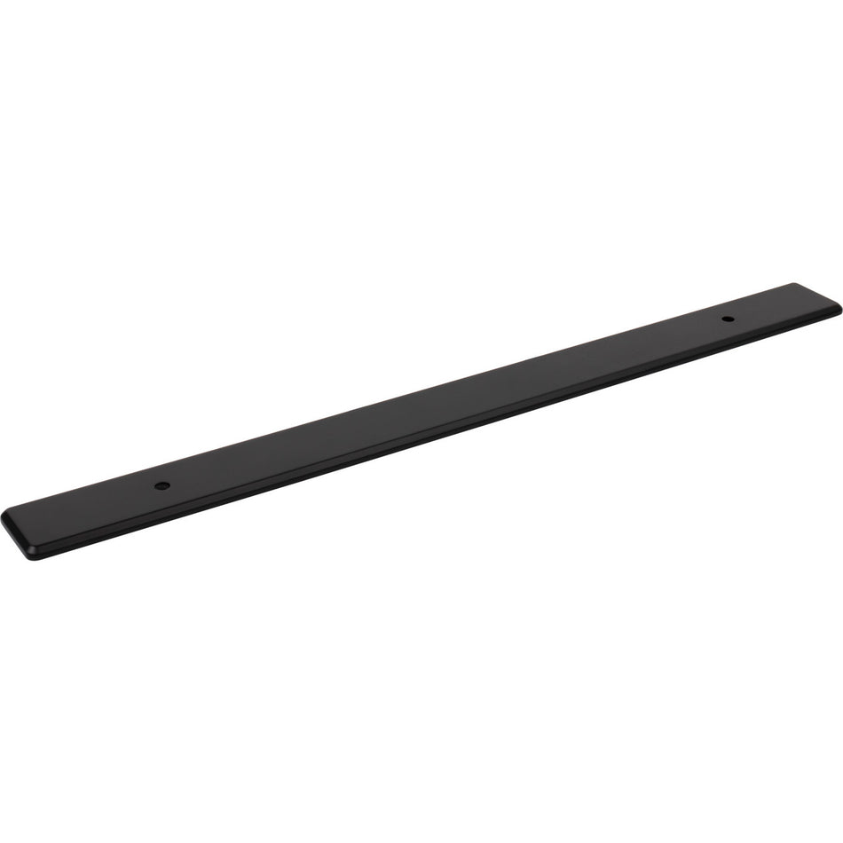 Top Knobs TK3287BLK: 17" Radcliffe  Backplate - Flat Black