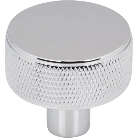 Top Knobs TK3230PC: 1-1/4" Burnham Round Cabinet Knob - Polished Chrome