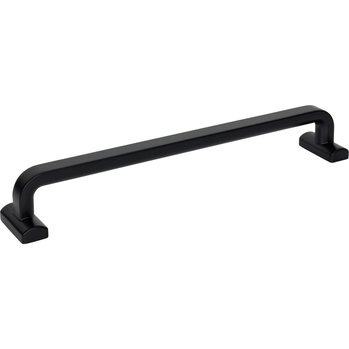 Top Knobs TK3168BLK: 12" cc Harrison D-Handle Cabinet Pull - Flat Black