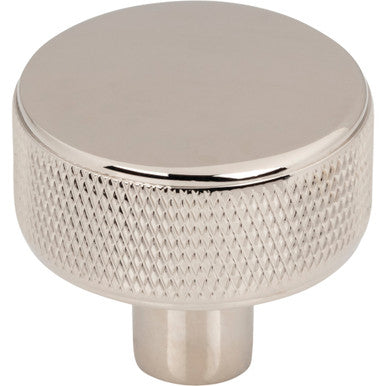 Top Knobs TK3230PN: 1-1/4" Burnham Round Cabinet Knob - Polished Nickel