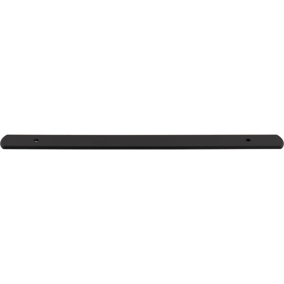 Top Knobs TK3275BLK: 11-13/16" Wescott  Backplate - Flat Black
