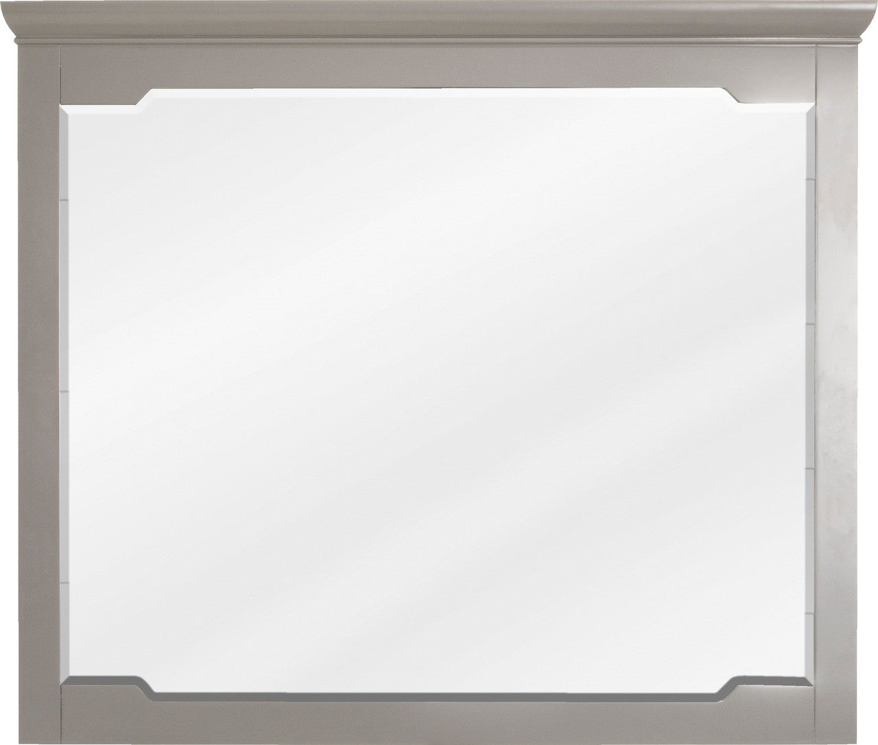 Jeffrey Alexander 40" Chatham Mirror - Grey Frame