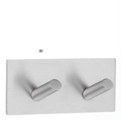 Smedbo B1093: Beslagsboden Double Wall Hook - Brushed Stainless Steel