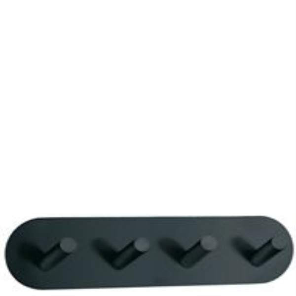Smedbo BB1094: Beslagsboden Quad Wall Hook - Black