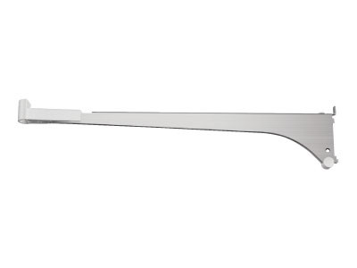 Sugatsune SPB-200: Shelf Support Bracket - Satin Stainless Steel/White