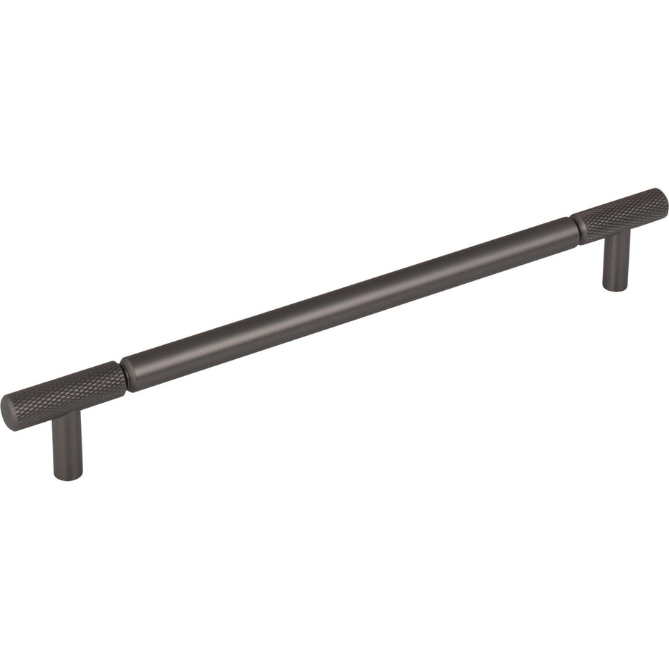 Top Knobs TK3244AG: 8-13/16" cc Prestwick Bar Cabinet Pull - Ash Grey