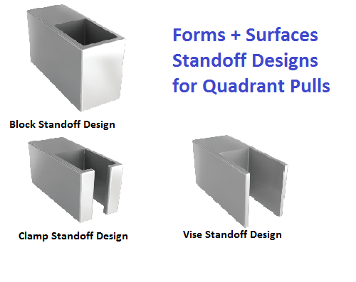 Forms+Surfaces 1000 Series Quadrant Arc Door Pull - 24"