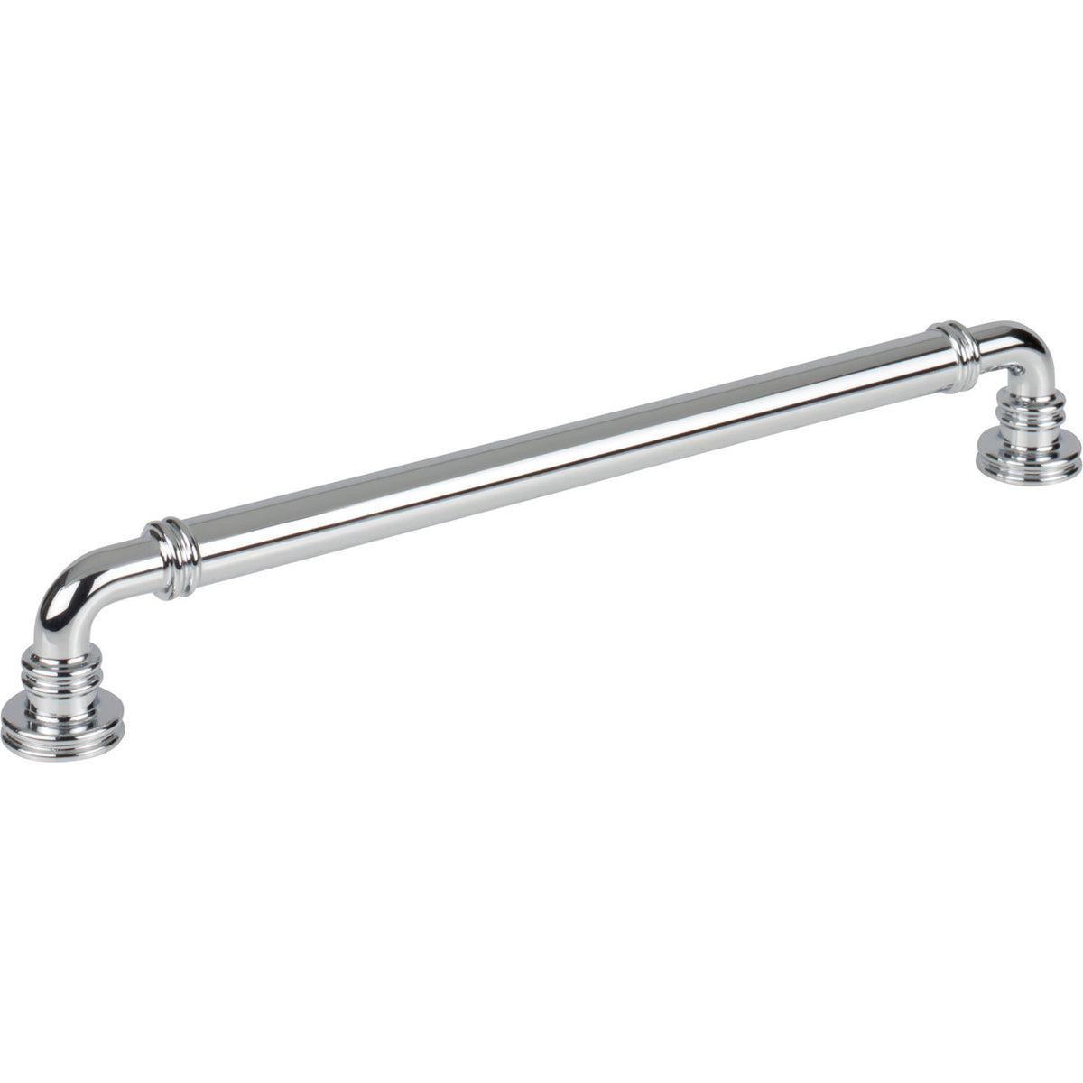 Top Knobs TK3145PC: 8-13/16" cc Cranford D-Handle Cabinet Pull - Polished Chrome