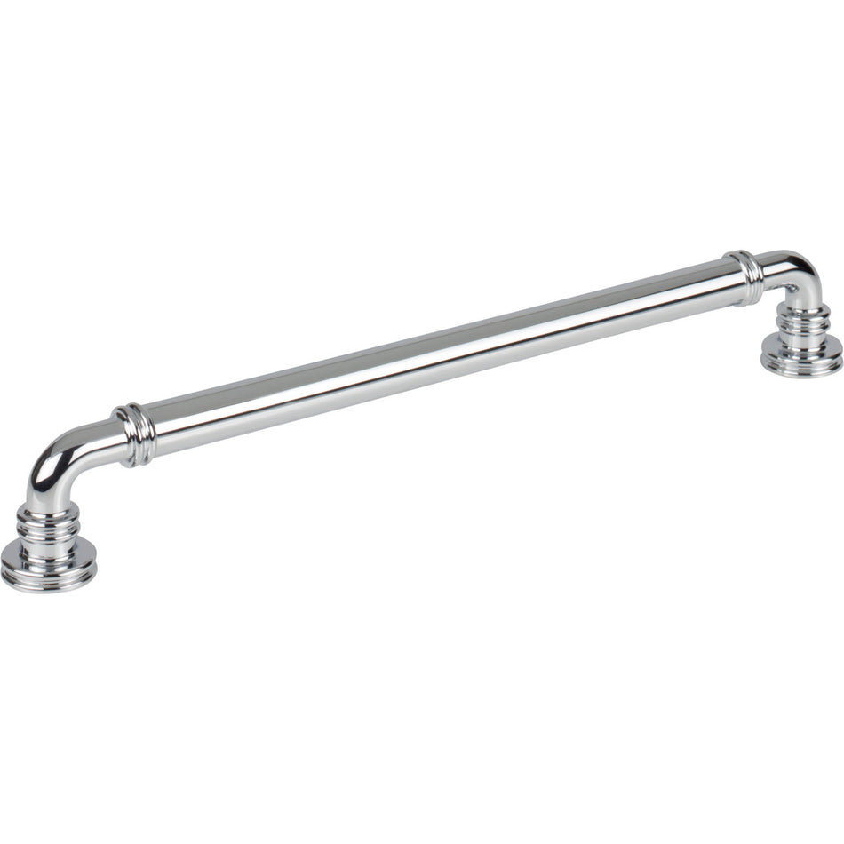 Top Knobs TK3145PC: 8-13/16" cc Cranford D-Handle Cabinet Pull - Polished Chrome