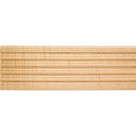 Hardware Resources FLT2POP: 3" x 5/8" Fluted Moulding - Poplar