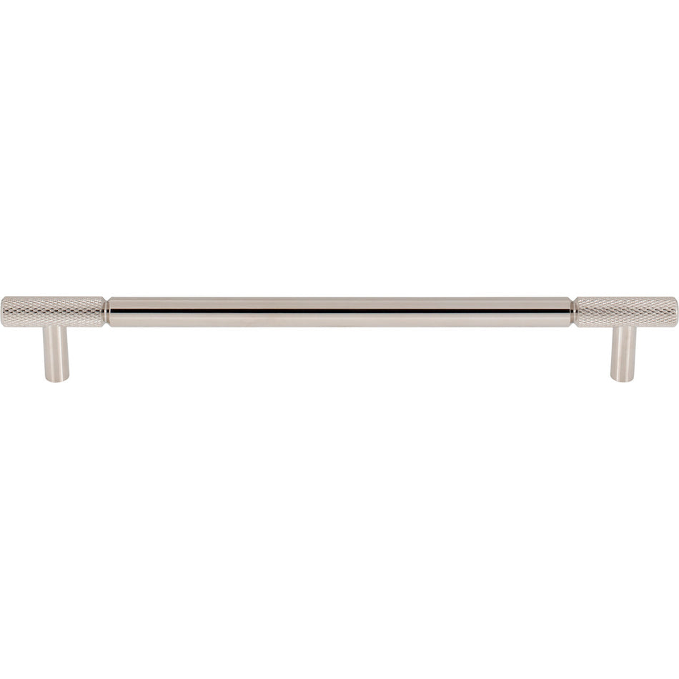 Top Knobs TK3244PN: 8-13/16" cc Prestwick Bar Cabinet Pull - Polished Nickel