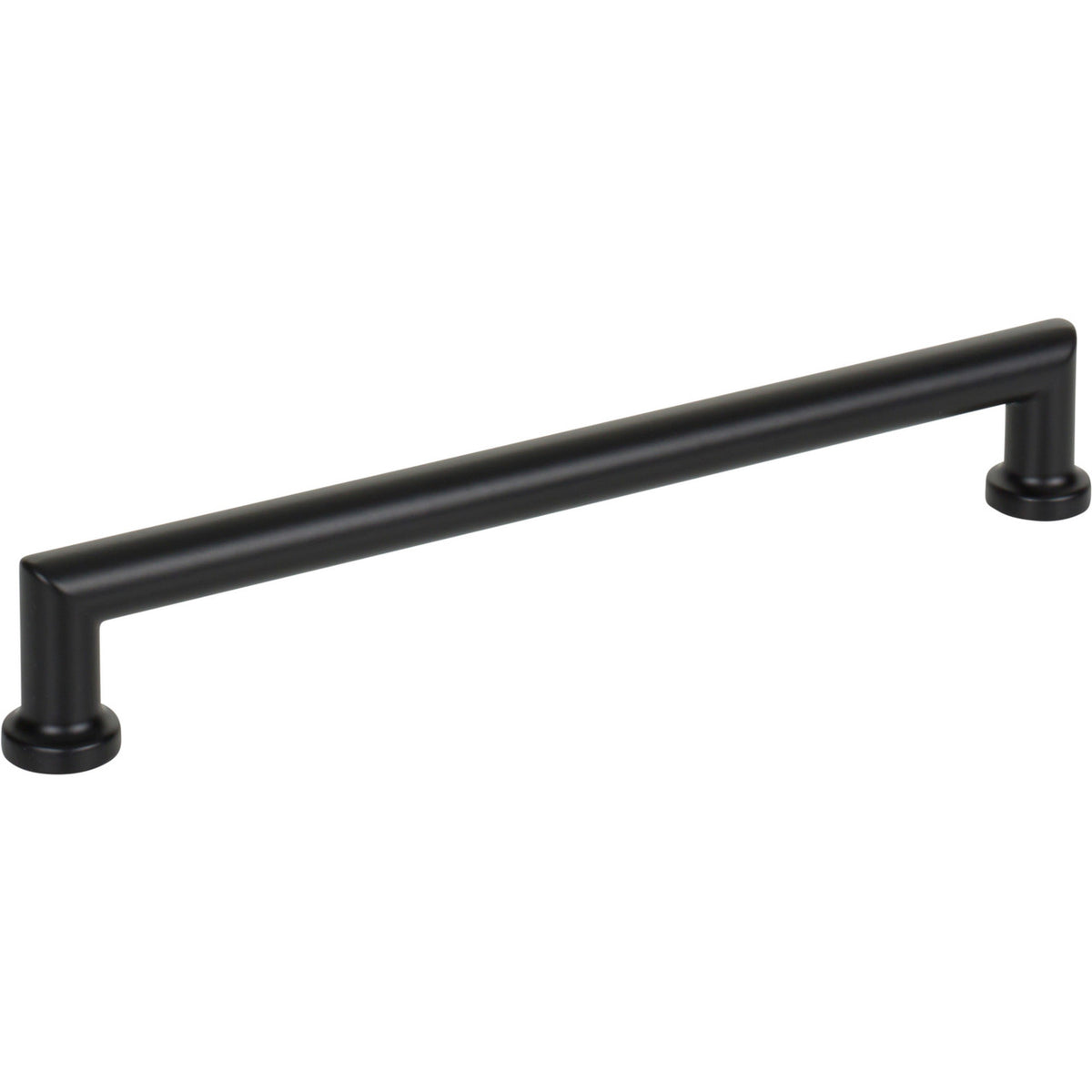 Top Knobs TK3154BLK: 7-9/16" cc Morris D-Handle Cabinet Pull - Flat Black